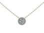 030 Diamond Halo Necklace|1