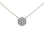Hexagon Diamond Necklace|1