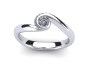 Twirl Diamond Engagement Ring|1