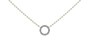 Diamond Circle Necklace|1