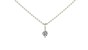 Two Prong Diamond Necklace|1