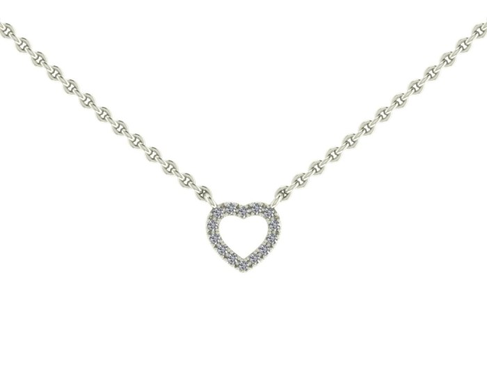 Darling Diamond Heart Necklace