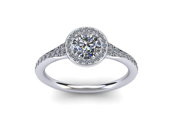 Oasis Diamond Engagement Ring