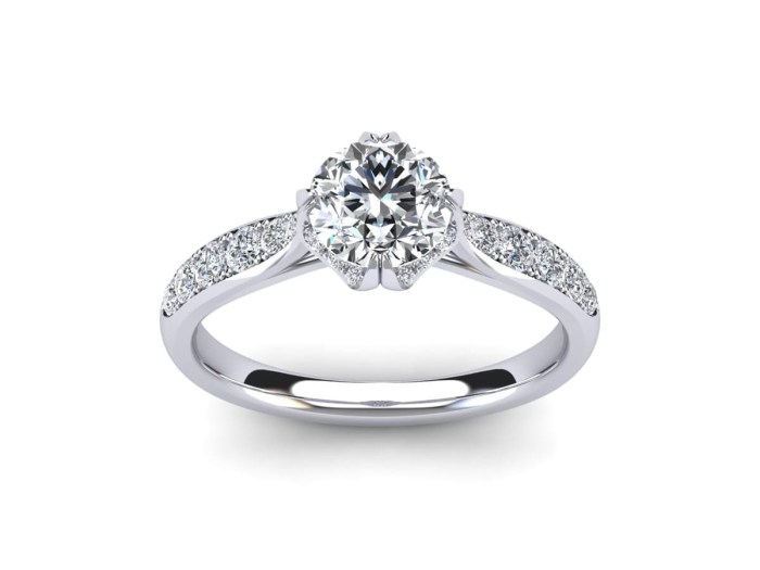 Crescent Love Diamond Ring