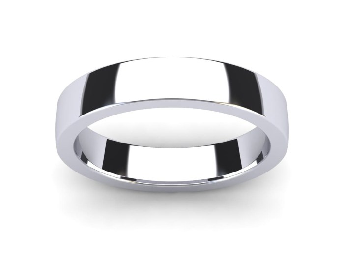 5.0 MM Rectangle Band Ring