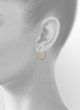 Bezel Set Curved Diamond Studs|6