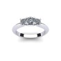 Brilliant Three Stone Engagement Ring|0