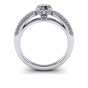 Modern Crown-Set Engagement Ring|2