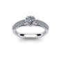 Modern Crown-Set Engagement Ring|1