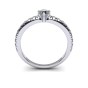 Six Prong Solitaire with Diamond Accent|2