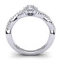 Braided Diamond Engagement Ring|2