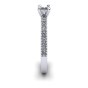 Four Prong Solitaire with Diamond Shoulders|4