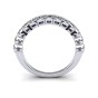 Curved Channel Set Wedding Band|2