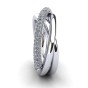 Twisted Single Arch Pavé Ring|4