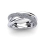 Twisted Single Arch Pavé Ring|1