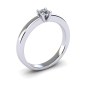 Solid V Prong Engagement Ring|3