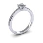 Four Prong Solitaire with Diamond Accent|3