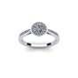 030 Modern Halo Ring with Diamond Accent|1