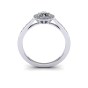 030 Modern Halo Ring with Diamond Accent|2