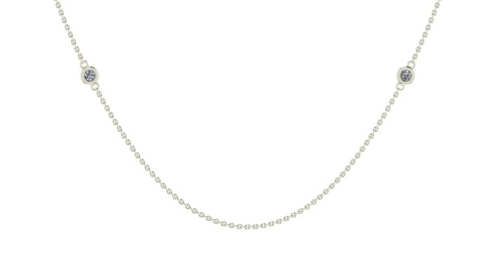 008 Diamond Drizzled Necklace 