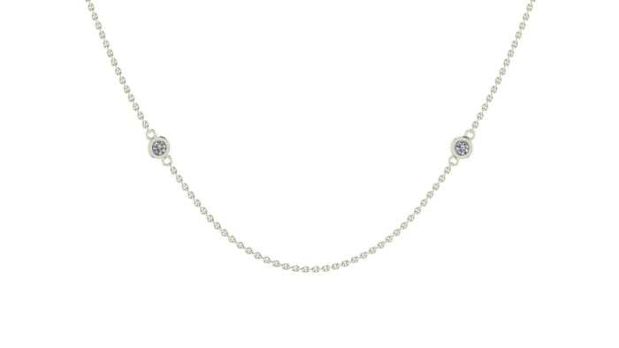 008 Diamond Drizzled Necklace Extra Long