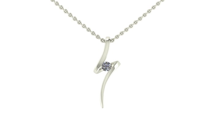 Abstract Diamond Necklace
