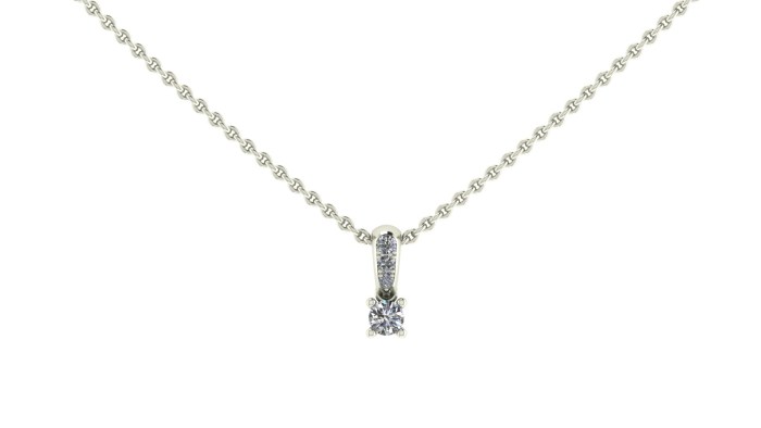 018 Diamond Loop Necklace 