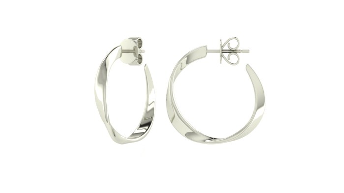 Twisted Ribbon Hoops