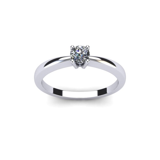 25 Point Fine Diamond Engagement Ring