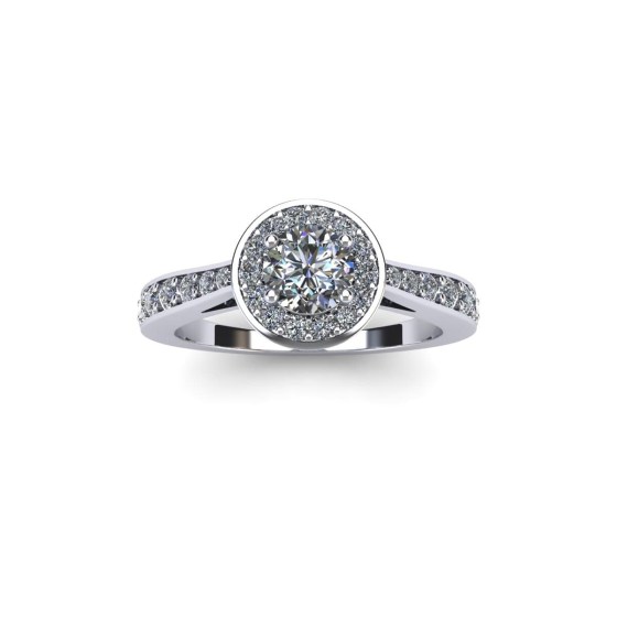 Diamond Dipped Engagement Ring