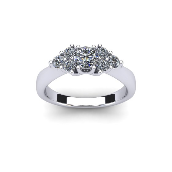 Diamond Bow Tie Engagement Ring