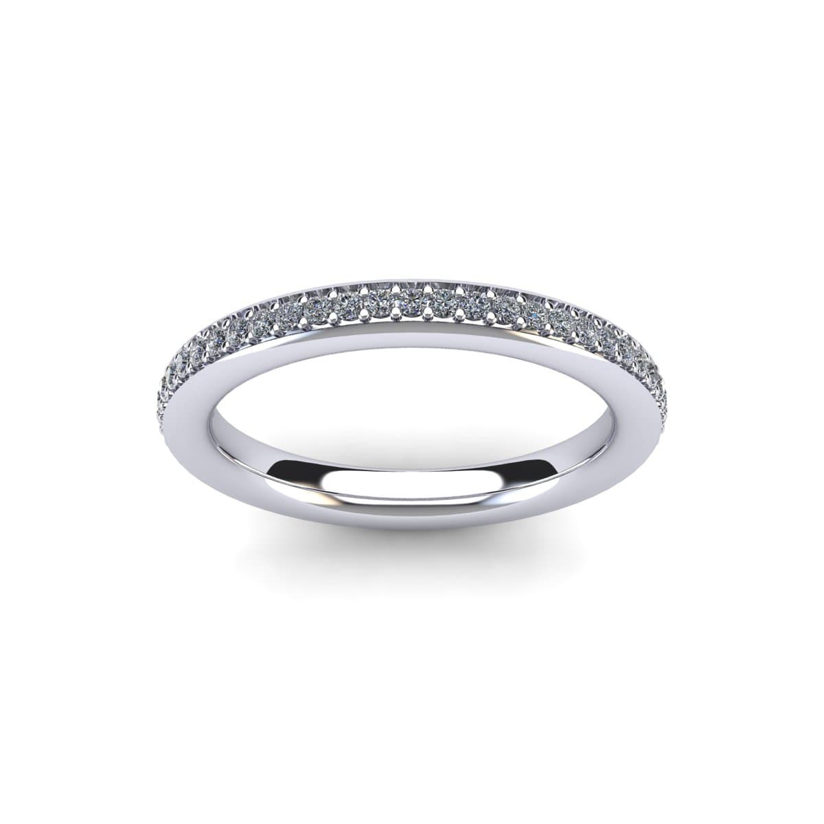 Pointed Pave Setting Diamond Wedding Ring | Reve Diamonds