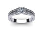 Diamond Striped Engagement Ring|1