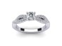 Diamond Twist Engagement Ring|1