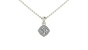 Pinched Cushion Diamond Necklace|1