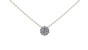 030 Vintage Diamond Cluster Necklace|1