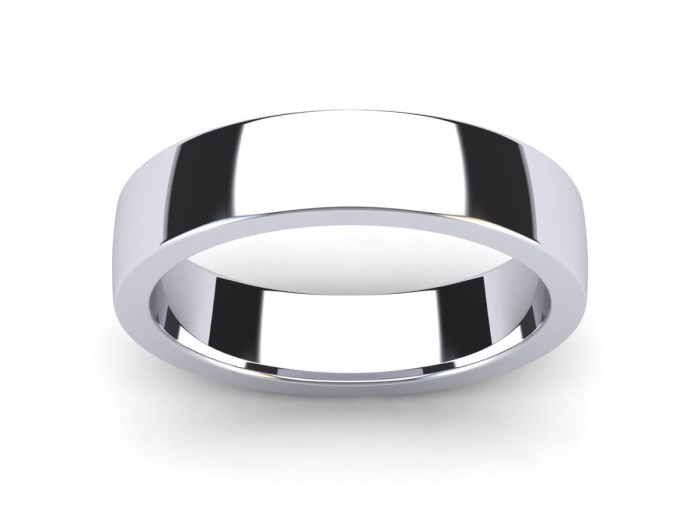 5.5 MM Rectangle Band Ring