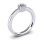 030 Contemporary Six Prong Engagement Ring|3