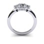 Brilliant Three Stone Engagement Ring|1
