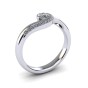 Twirl Diamond Engagement Ring|3