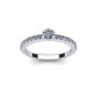 Six Prong Solitaire with Diamond Accent|1