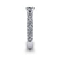 Six Prong Solitaire with Pavé-Set Shank|4