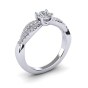 Diamond Twist Engagement Ring|3