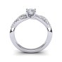 Diamond Twist Engagement Ring|2