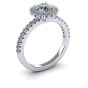 Four Prong Halo with Diamond Shoulders|3