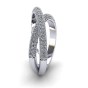 Twisted Double Arch Pavé Ring|4