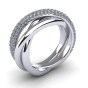 Twisted Single Arch Pavé Ring|3