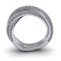 Twisted Triple Arch Pavé Ring|2