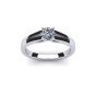 Open Shank Diamond Engagement Ring|1