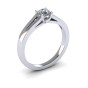 Open Shank Diamond Engagement Ring|3